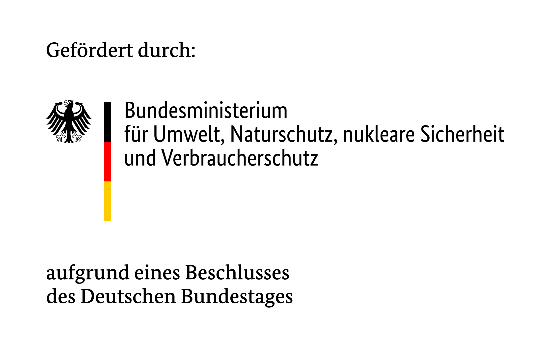 Gefördert durch: Bundesministerium für Umwelt, Naturschutz, nukleare Sicherheit und Verbraucherschutz aufgrund eines Beschlusses des Deutschen Bundestages